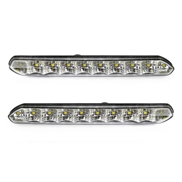 Amio - Φώτα Ημέρας DRL Τάση Λειτουργίας 12/24V Απόδοση 7W 20 LED 0.35W Ανά LED Διαστάσεις 190x20x40mm για Αυτοκίνητο – 2 τεμ. (01266/AM)