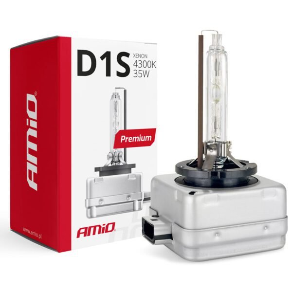 Amio – Λάμπα Xenon D1S 12V 35W PK32d-2 4300K Premium για Αυτοκίνητο Ανταλλακτική – 1 Τεμ. (01408/AM)