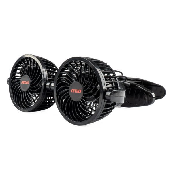 Amio - ΑΝΕΜΙΣΤΗΡΑΣ ΔΙΠΛΟΣ 12V 2χ4''(10,8cm) ΜΕ ΦΙΣ ΑΝΑΠΤΗΡΑ/2 ΤΑΧΥΤΗΤΩΝ/ ΜΕ ΜΑΝΤΑΛΑΚΙ PRO SERIES - 1 TEM. (03012/AM)