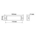 ΦΩΣ ΘΕΣΕΩΣ ΦΟΡΤΗΓΟΥ 24V 3LED ΠΟΡΤΟΚΑΛΙ 130x30mm 1ΤΕΜ. - Image 2