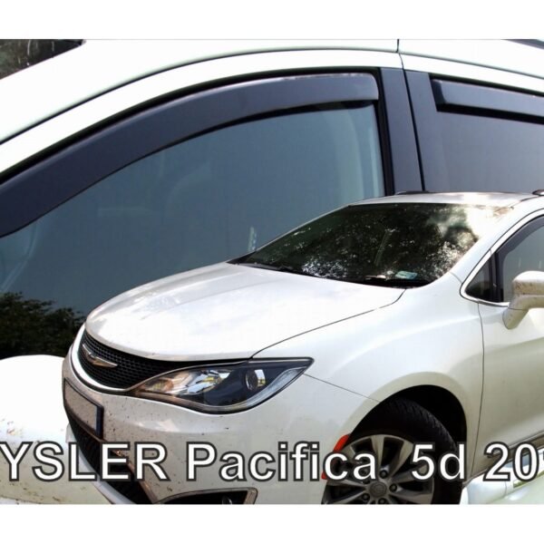 ΑΝΕΜΟΘΡΑΥΣΤΕΣ ΓΙΑ CHRYSLER PACIFICA SW 2016+ ΣΕΤ ΑΥΤΟΚΙΝΗΤΟΥ ΑΠΟ ΕΥΚΑΜΠΤΟ ΦΙΜΕ ΠΛΑΣΤΙΚΟ HEKO - 4 ΤΕΜ.