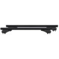 ΜΠΑΡΕΣ ΑΛΟΥΜΙΝΙΟΥ SONIC BLACK XL 130cm ΣΕ ΜΑΥΡΟ ΧΡΩΜΑ ΓΙΑ ΟΡΟΦΗ ΜΕ FLUSH ΚΑΙ RAISED RAILS MENABO - 2 ΤΕΜ.
