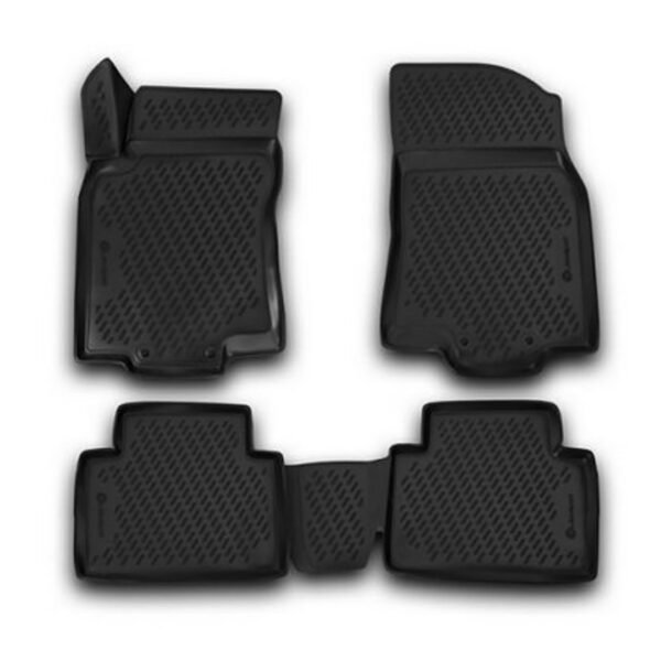 ΠΑΤΑΚΙΑ ΣΕ ΣΚΑΦΗ TPE ΛΑΣΤΙΧΟ ΓΙΑ NISSAN X-TRAIL 5D 2013-2020  ΣΕ ΜΑΥΡΟ ΧΡΩΜΑ NOVLINE - 4 ΤΕΜ.