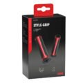 ΧΕΡΟΥΛΙΑ MOTO STYLE GRIP ΜΑΥΡΟ/ΚΟΚΚΙΝΟ ΧΡΩΜΑ 22mm+25mm 12cm LAMPA - 2 τεμ. - Image 2