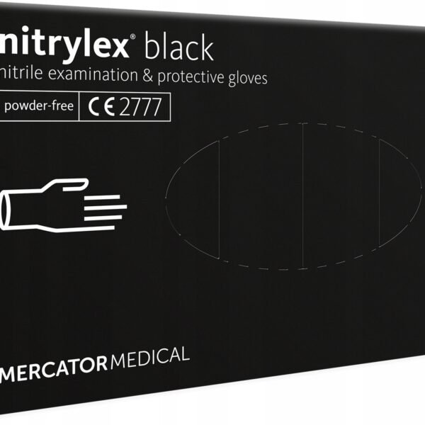 Amio - ΓΑΝΤΙΑ ΝΙΤΡΙΛΙΟΥ MERCATOR NITRYLEX BASIC ΣΕ ΜΑΥΡΟ ΧΡΩΜΑ SMALL (S) - 100 τεμ. (MER13229/AM)