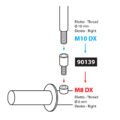 ΑΝΤΑΠΤΟΡΑΣ ΓΙΑ ΚΑΘΡΕΠΤΗ ΜΗΧΑΝΗΣ M10DX-M8DX -1ΤΕΜ - Image 2