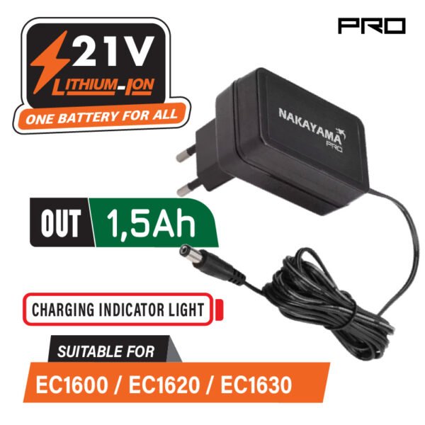 NAKAYAMA Pro EC1631 Φορτιστής 1.5Α για EC1600, EC1601, EC1602, EC1606