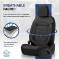 Καλύμματα Αυτοκινήτου Otom Comfortline Design Universal Sued / Rachel / Δερματίνη Σετ Εμπρός / Πίσω 11 Τεμαχίων Μαύρο CMF-209 - Image 3