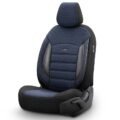 Καλύμματα Αυτοκινήτου Otom Sport Plus Design Universal Βαμβακερό Ύφασμα / Rachel / Δερματίνη Σετ Εμπρός / Πίσω 11 Τεμαχίων Μαύρο / Μπλε SPTPLS-104 - Image 2