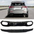 Diffuser Πίσω Προφυλακτήρα Για Mercedes-Benz A-Class W177 19+ Hatchback A45 Amg Look