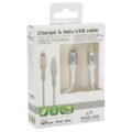 Καλώδιο Φόρτισης USB Type C Lightning iPhone iPad 100cm Pulse Mobile WIRE400 - Image 2