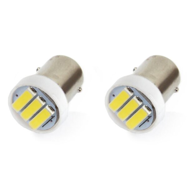 Amio - Λαμπάκια LED τύπου T4W βάση BA9S τάση λειτουργίας 12V απόδοσης 0.4W χρώμα 5600K για Επιβατικά Αυτοκίνητα - 2 τεμ. (01097/AM)