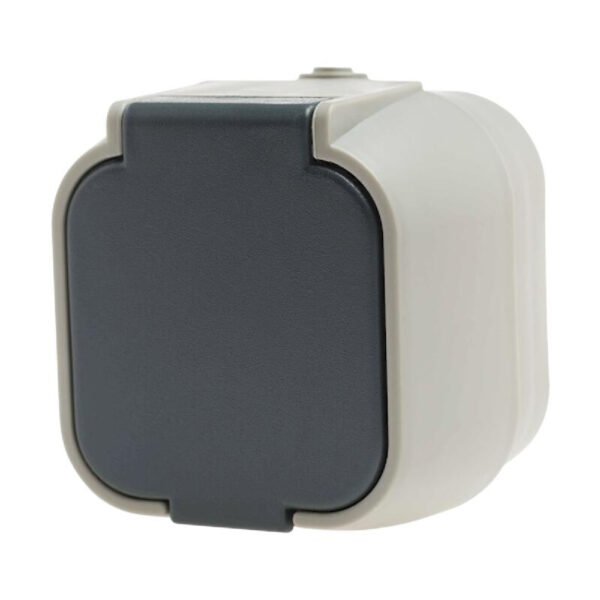GEYER Πρίζα μονή IP54 H2-B51GM - γκρι