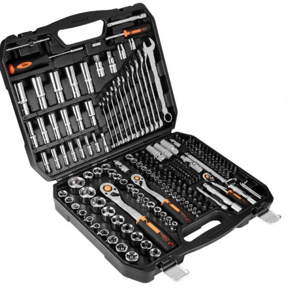 NEO TOOLS Καστάνια με Καρυδάκια 1/2", 3/8", 1/4" & Κλειδιά σετ 219τεμ 10-076