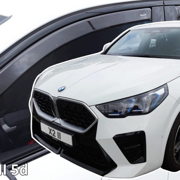 Heko - Ανεμοθραύστες για BMW X2 II U10 5 Doors 2023+ Σετ Αυτοκινήτου Απο Εύκαμπτο Φιμέ Πλαστικό - 4 τεμ. (ΑΝΕΜ.SET11011)