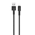 XO NB-Q166 5A ΚΑΛΩΔΙΟ ΦΟΡΤΙΣΗΣ FAST CHARGING LIGHTING ΜΑΥΡΟ