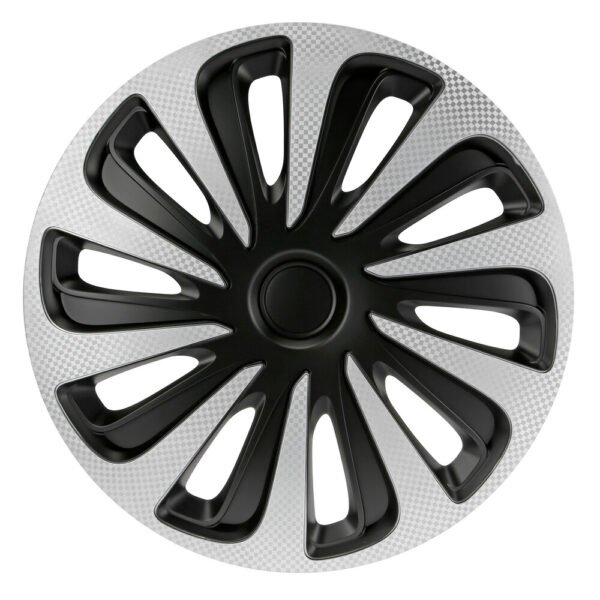 Lampa - Τάσι Αυτοκινήτου 13’’ Kojin Carbon TECH-ONE από υλικό ABS Ασημί / Μαύρο - 1 TEM (L3147.1)