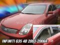 Heko – Ανεμοθραύστες Παραθύρων για Infiniti G35 4πορτο 2003 > 2006 (Εμπρός) – 2 Τεμ. (ANEM.21507)