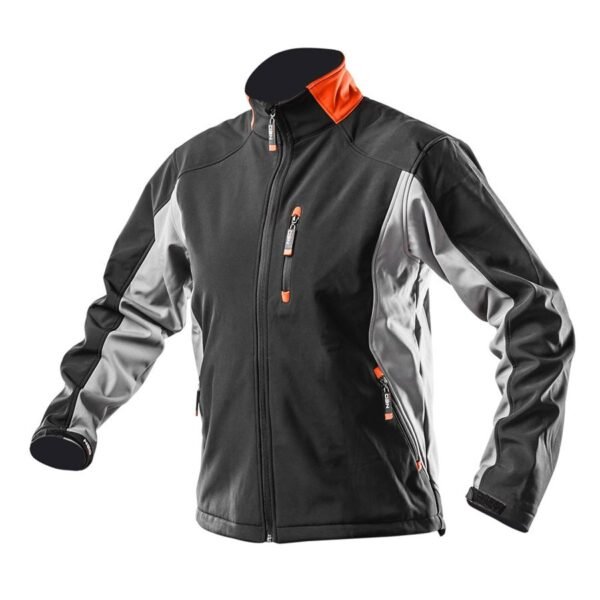 NEO TOOLS Μπουφάν εργασίας Softshell Μαύρο-Γκρι 81-550-L