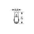 ΛΑΜΠΑΚΙΑ ΜΙΝΙΟΝ (J)12V/2W BA7s ΜΠΛΕ 21mm - Image 2