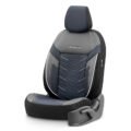 Καλύμματα Αυτοκινήτου Otom Reflective Design Universal Jacquard / Rachel / Δερματίνη Σετ Εμπρός / Πίσω 11 Τεμαχίων Μαύρο Με Μπλε Ραφή RFL-2604 - Image 2