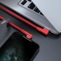 HOCO U83 PUISSANT SILICONE CHARGING CABLE FOR LIGHTNING, ΚΟΚΚΙΝΟ - Image 3