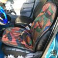 Πλατοκάθισμα Αυτοκινήτου ''Camouflage'' 100% Δερμάτινο Καφέ-Εμπριμέ 1 Τεμάχιο 11049 - Image 6
