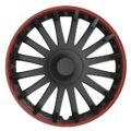 Τάσια Τροχών Αυτοκινήτου 13" Crystal 101287 Μαύρο με Κόκκινο 4 Τεμάχια