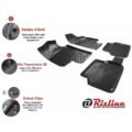 Πατάκια Σκαφάκια 3D Από Λάστιχο TPE Για Opel Corsa D / Opel Corsa Ε Rizline 4 Τεμάχια Μαύρα - Image 6