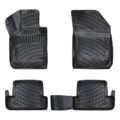 Πατάκια Σκαφάκια 3D Από Λάστιχο TPE Για Peugeot 308 2013- Rizline 4 Τεμάχια Μαύρα