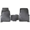 Πατάκια Σκαφάκια 3D Από Λάστιχο TPE Για Ford Transit 2013- Rizline 3 Τεμάχια Μαύρα