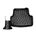 Πατάκια Σκαφάκια 3D Από Λάστιχο TPE Για VW Polo ΑW 17+ / Audi A1 18+ / Seat Ibiza KJ 17+  / Arona KJ7 17+ / Skoda Fabia 21+ Rizline 4 Τεμάχια Μαύρα - Image 5