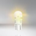 Λάμπες Led Για Φλας T10 12volt 1watt Πορτοκαλί Osram 2827DYP-02B 2 Τεμάχια - Image 2