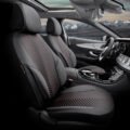 Καλύμματα Αυτοκινήτου Otom "Advanced Leather" Universal Δερματίνη / Λινό Ύφασμα Σετ Εμπρός / Πίσω 11 Τεμαχίων Μαύρο / Κόκκινο ΑDV-101 - Image 3