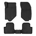 Πατάκια Σκαφάκια 3D Από Λάστιχο TPE Για Opel Corsa F 19+, Mokka 19+ / Peugeot 208 19+, 2008 19+ Rizline Premium 4 Τεμάχια Μαύρα