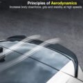 Αεροτομή Οροφής Πρόσθετο Για VW Golf VIII (8) 20+ GTI / GTE / GTD / R-Line / R Έκδοση Glossy Black Από Abs Πλαστικό - Image 6