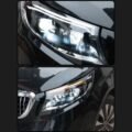 Μπροστινά Φανάρια Set Για Mercedes-Benz Vito W447 14-24 W448 2025 Look DRL Led Tube Μαύρα Carner - Image 4
