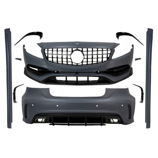 Body kit Για Mercedes-Benz A-Class W176 12-18 A45s Amg Facelift Look Black Edition