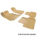 Πατάκια Σκαφάκια 3D Από Λάστιχο TPE Για Mercedes W176/W177/Β-CLΑSS W246/CLΑ/GLA  Rizline 4 Τεμάχια Μπεζ