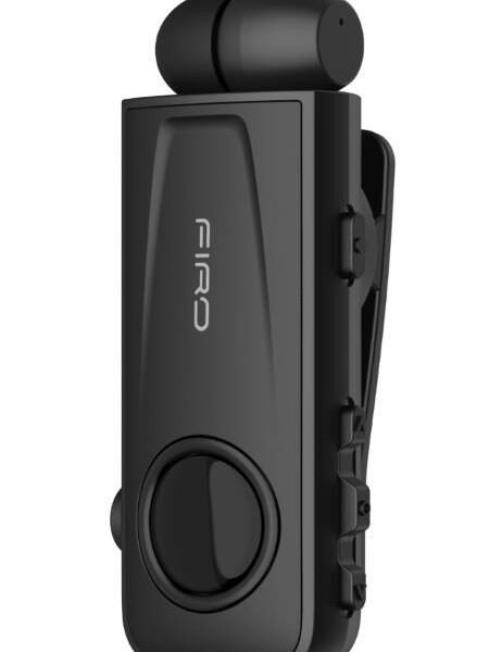 FIRO H17 BUSINESS BLUETOOTH RETRACTABLE EARPHONE ΜΕ ΟΘΟΝΗ, ΜΑΥΡΟ